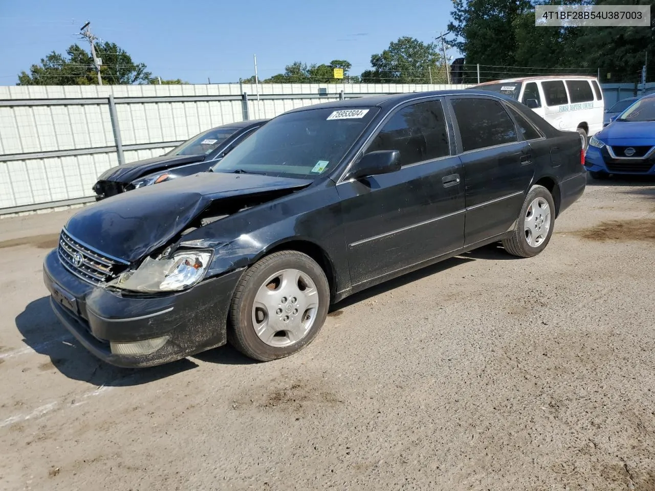 2004 Toyota Avalon Xl VIN: 4T1BF28B54U387003 Lot: 75953504