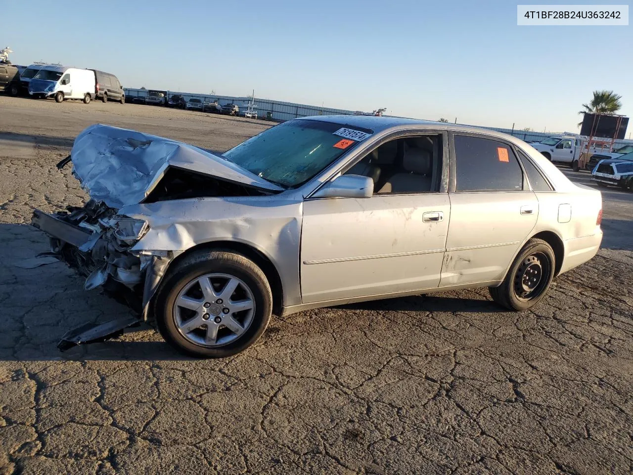 2004 Toyota Avalon Xl VIN: 4T1BF28B24U363242 Lot: 76191574