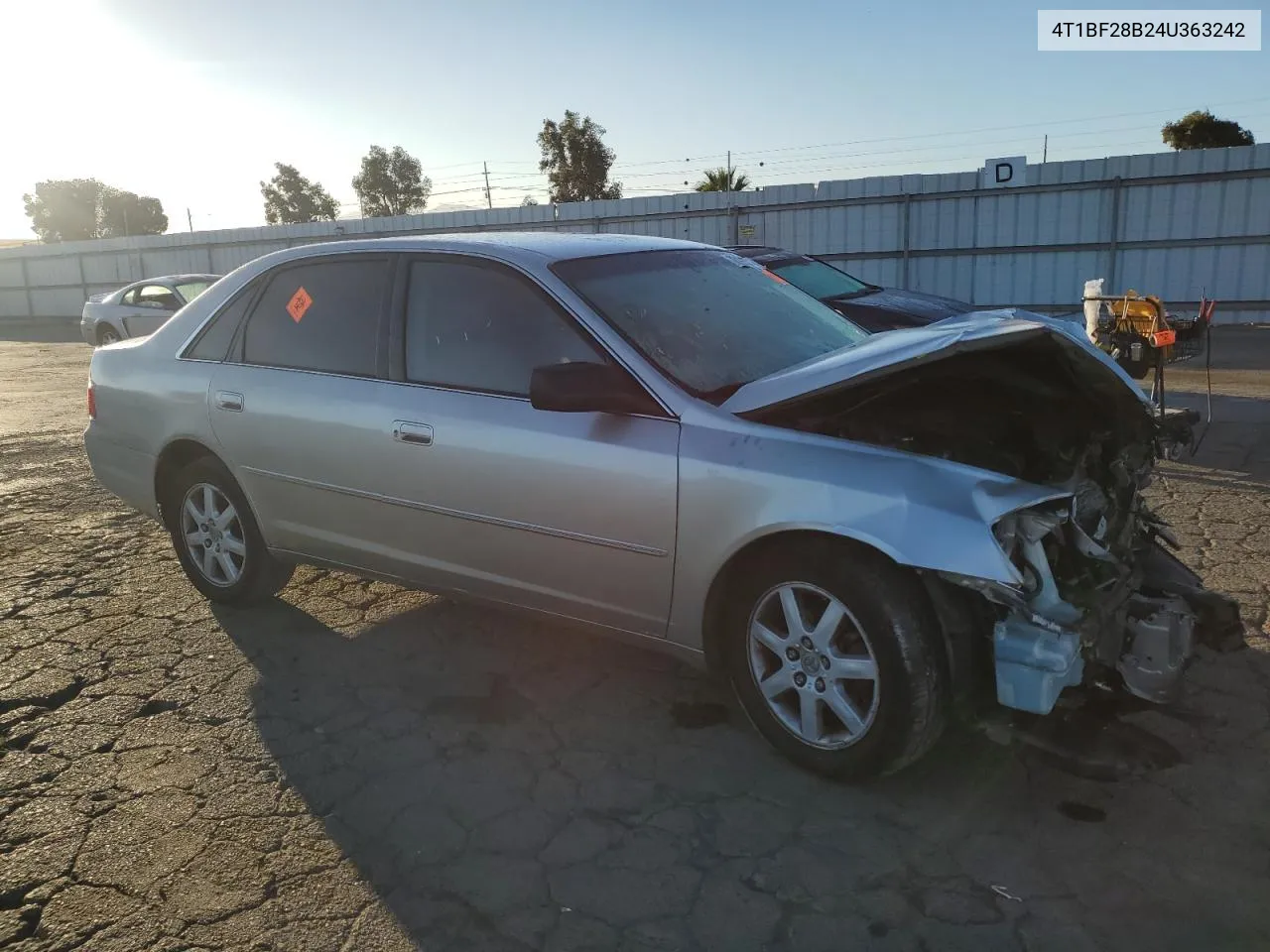 2004 Toyota Avalon Xl VIN: 4T1BF28B24U363242 Lot: 76191574