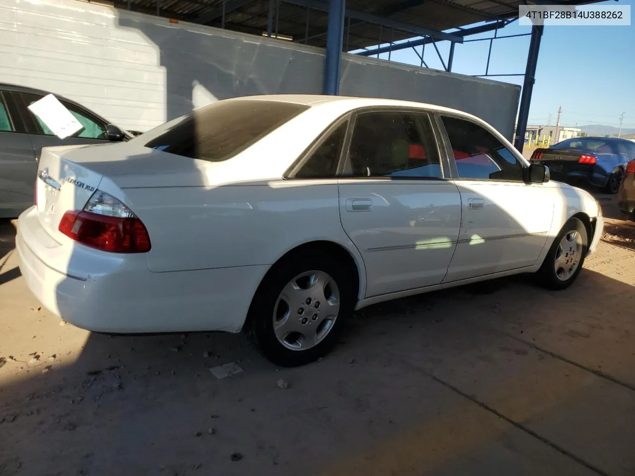 2004 Toyota Avalon Xl VIN: 4T1BF28B14U388262 Lot: 76707074