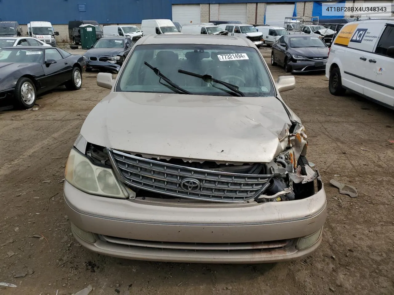 2004 Toyota Avalon Xl VIN: 4T1BF28BX4U348343 Lot: 77321494