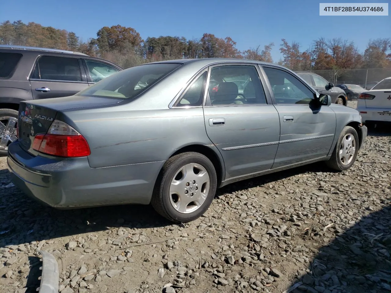 2004 Toyota Avalon Xl VIN: 4T1BF28B54U374686 Lot: 79375714