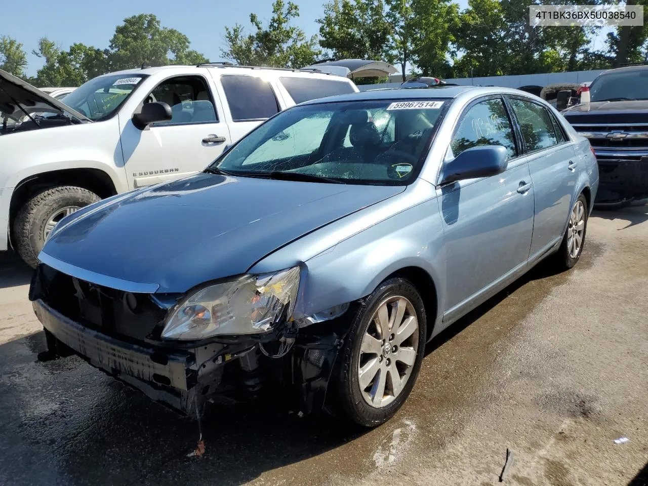 2005 Toyota Avalon Xl VIN: 4T1BK36BX5U038540 Lot: 59967514