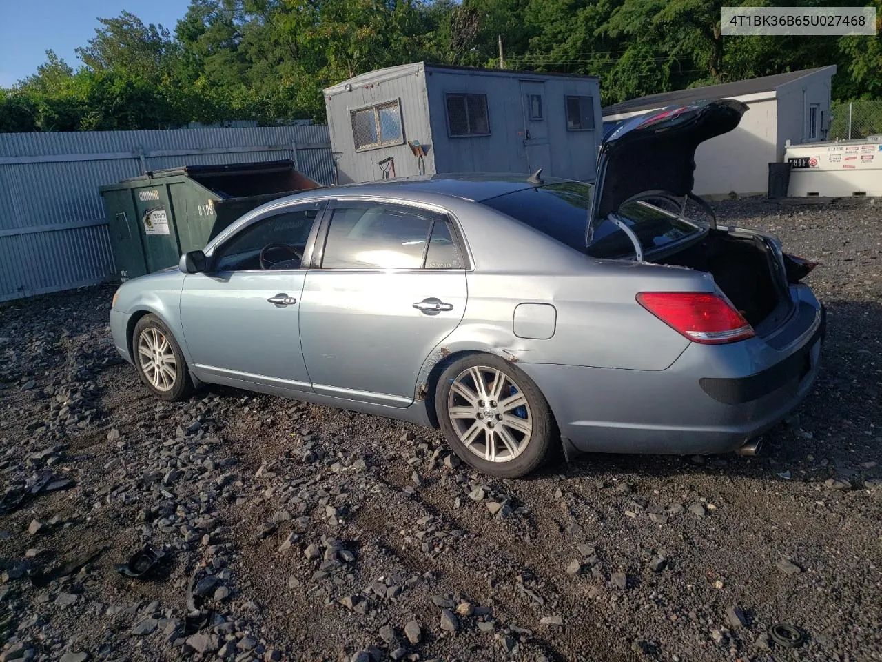 2005 Toyota Avalon Xl VIN: 4T1BK36B65U027468 Lot: 67504834