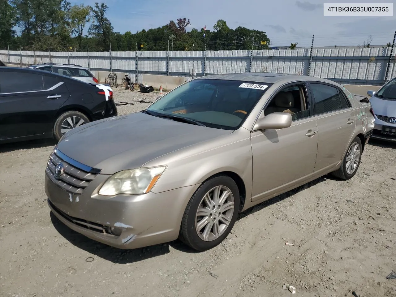 2005 Toyota Avalon Xl VIN: 4T1BK36B35U007355 Lot: 71531234