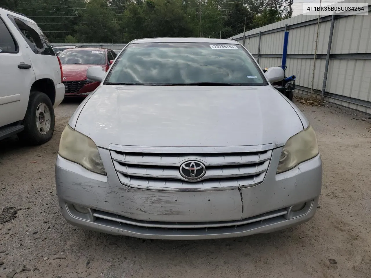 2005 Toyota Avalon Xl VIN: 4T1BK36B05U034254 Lot: 73786754