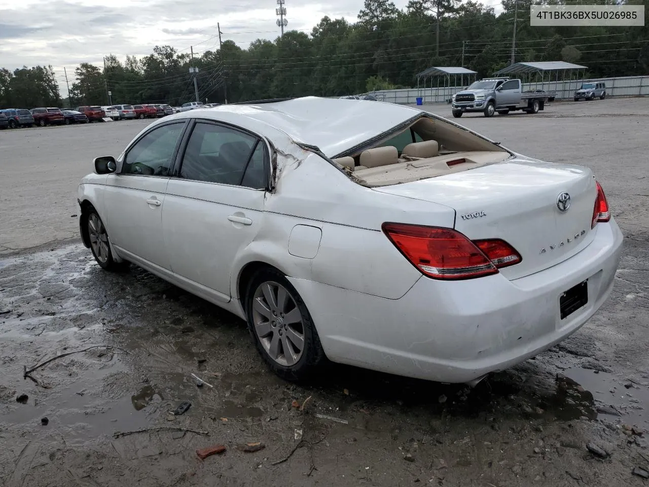 2005 Toyota Avalon Xl VIN: 4T1BK36BX5U026985 Lot: 74616614