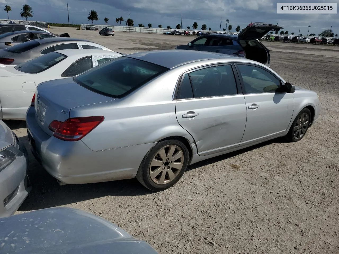 2005 Toyota Avalon Xl VIN: 4T1BK36B65U025915 Lot: 77277284