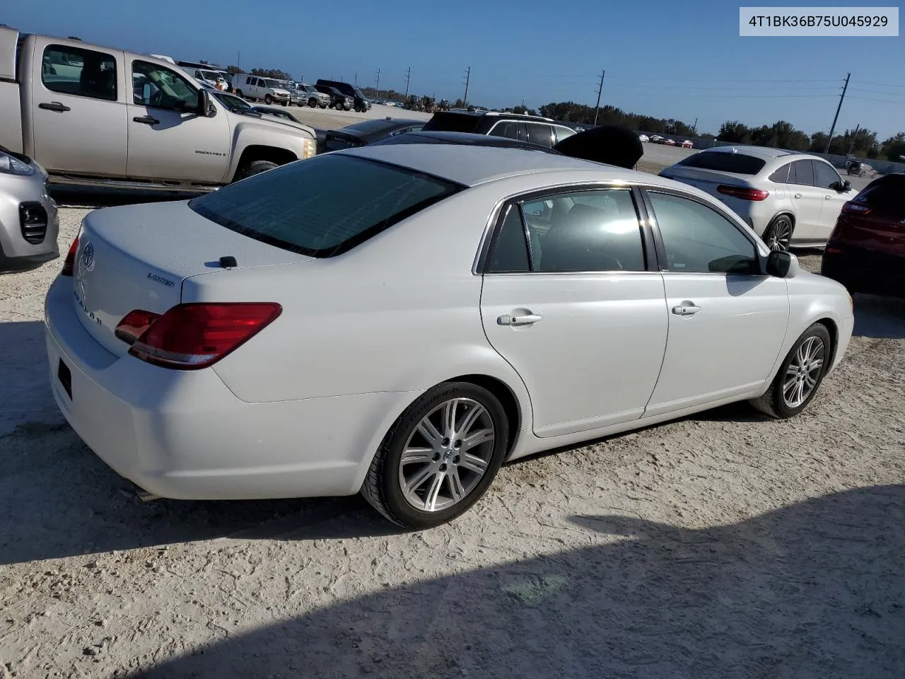 2005 Toyota Avalon Xl VIN: 4T1BK36B75U045929 Lot: 77387764