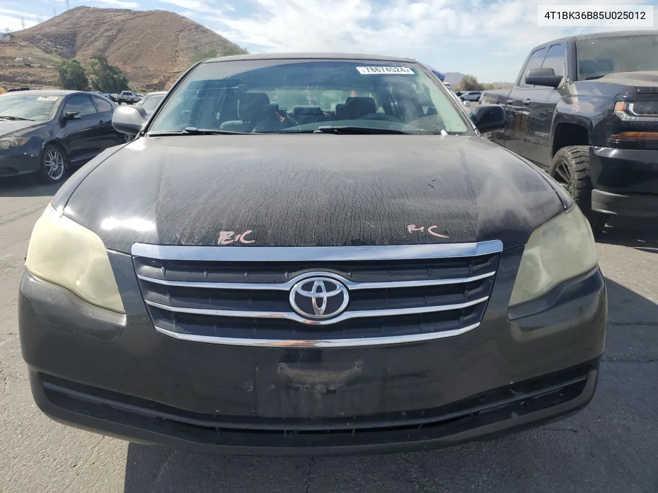 2005 Toyota Avalon Xl VIN: 4T1BK36B85U025012 Lot: 78674524