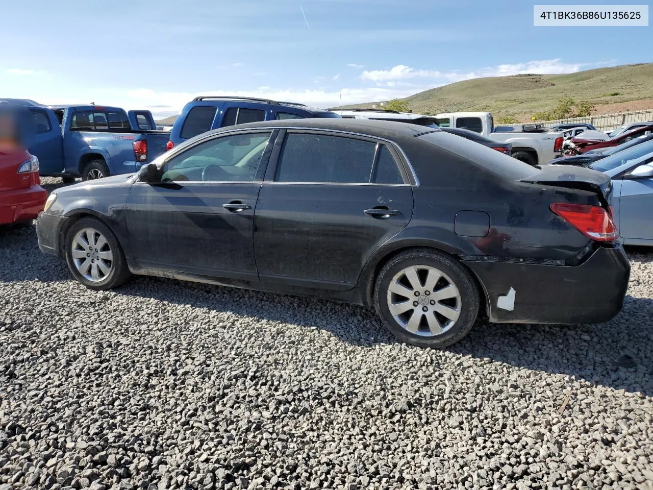 2006 Toyota Avalon Xl VIN: 4T1BK36B86U135625 Lot: 56071174