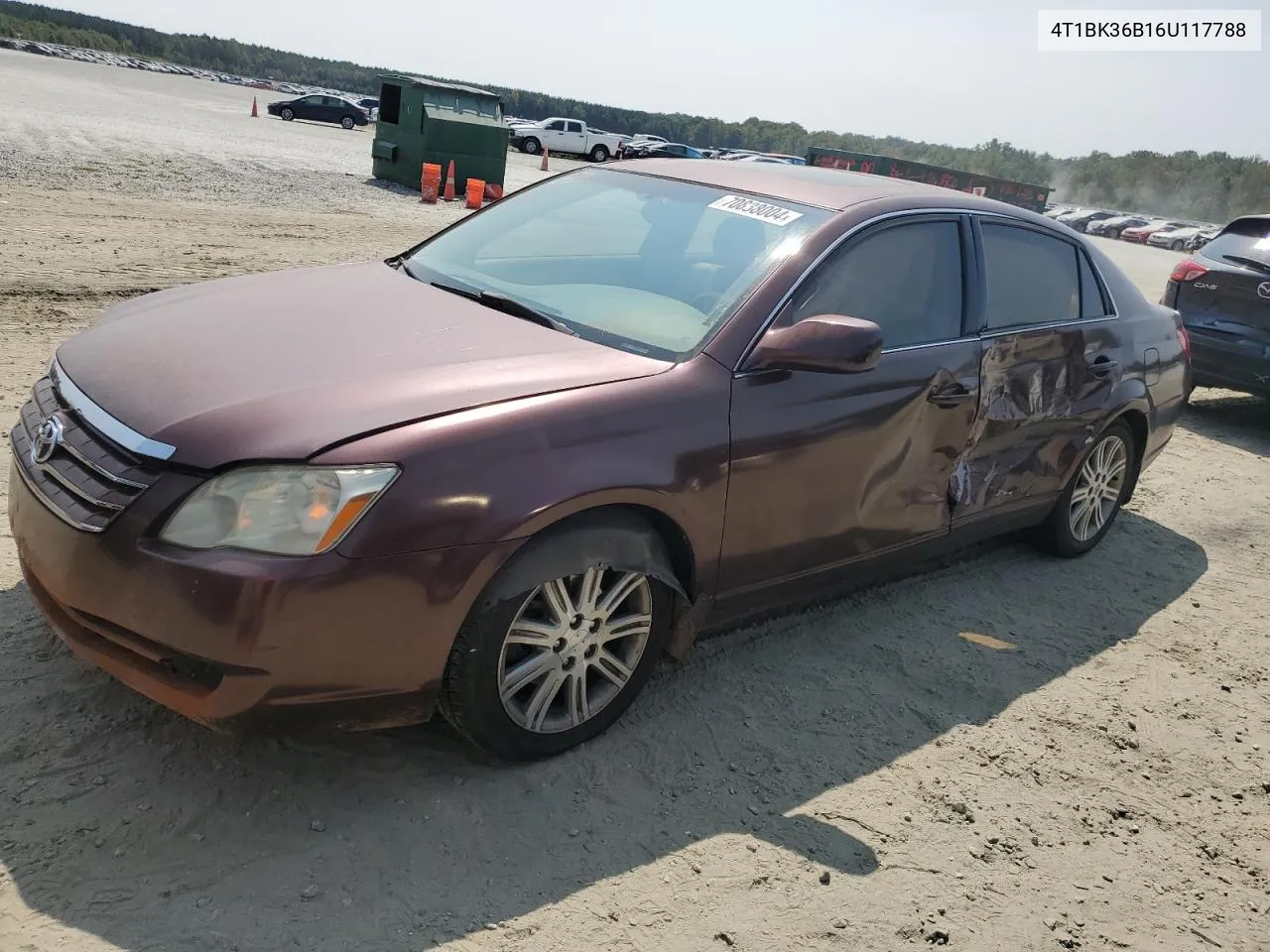 2006 Toyota Avalon Xl VIN: 4T1BK36B16U117788 Lot: 70838004