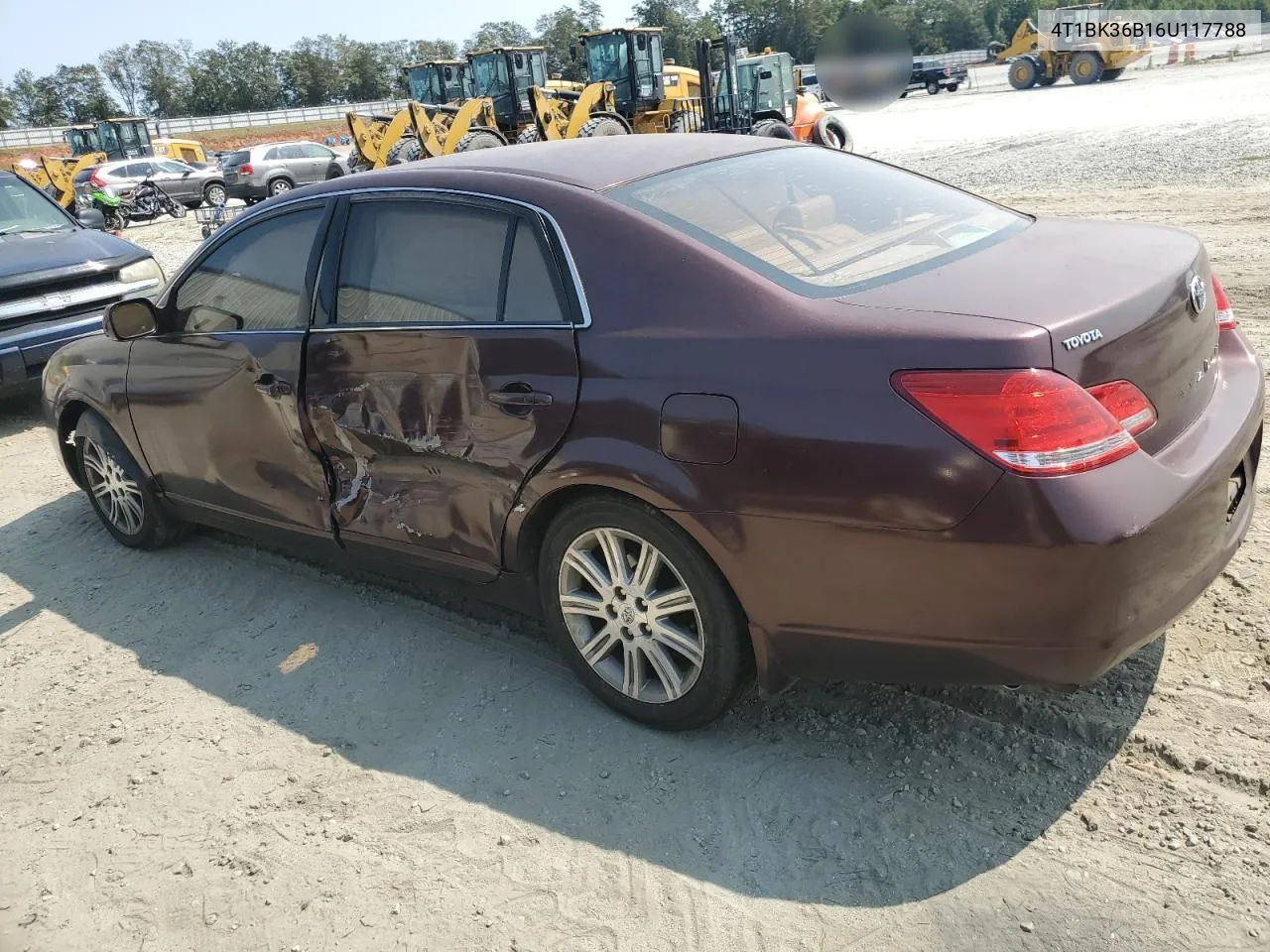 2006 Toyota Avalon Xl VIN: 4T1BK36B16U117788 Lot: 70838004