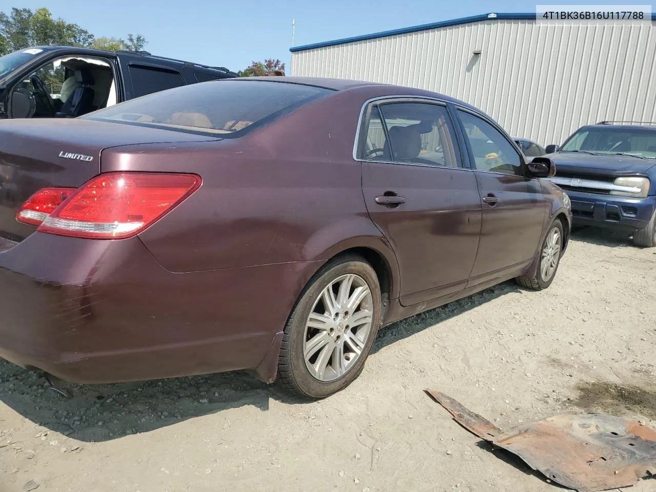 2006 Toyota Avalon Xl VIN: 4T1BK36B16U117788 Lot: 70838004