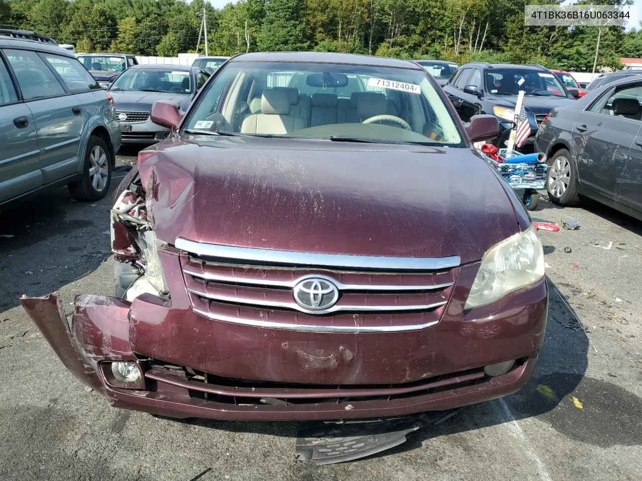 2006 Toyota Avalon Xl VIN: 4T1BK36B16U063344 Lot: 71312404