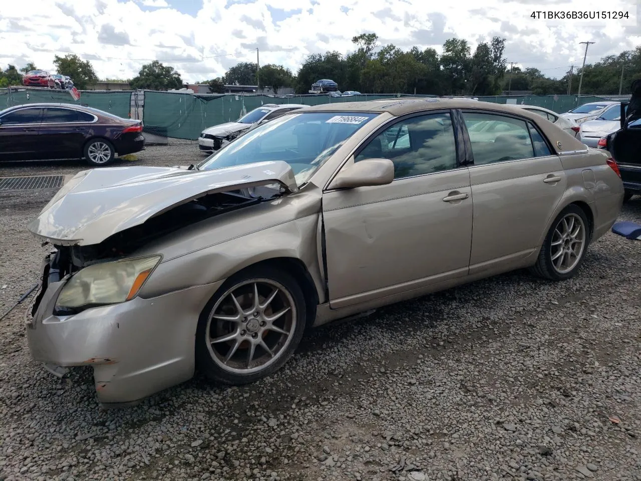 2006 Toyota Avalon Xl VIN: 4T1BK36B36U151294 Lot: 71968844