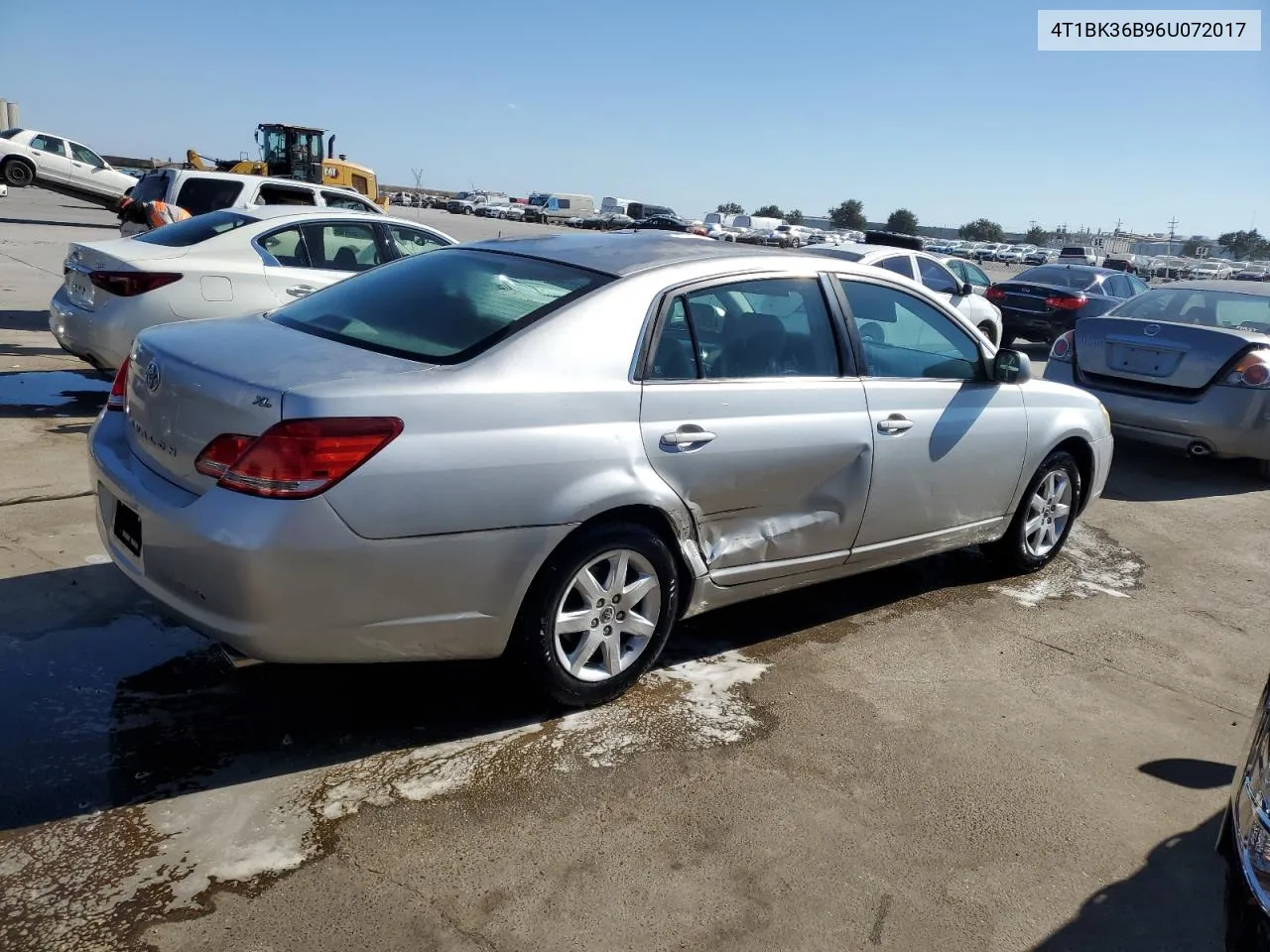 2006 Toyota Avalon Xl VIN: 4T1BK36B96U072017 Lot: 73035744