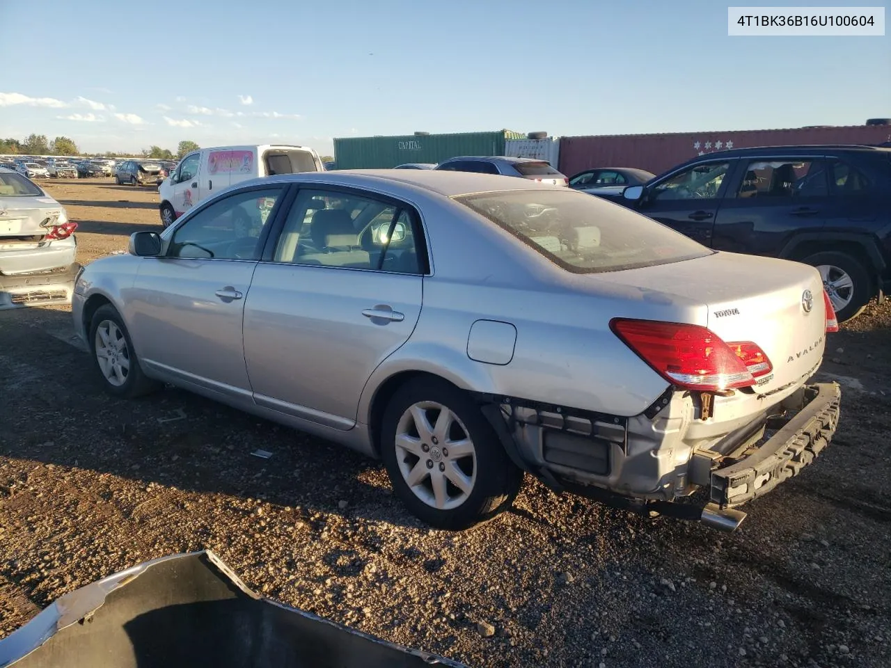 2006 Toyota Avalon Xl VIN: 4T1BK36B16U100604 Lot: 73138694