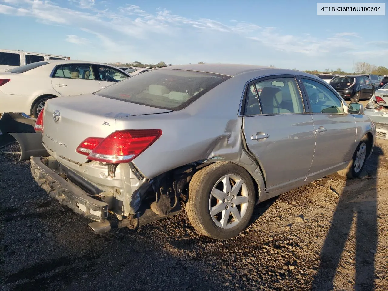 2006 Toyota Avalon Xl VIN: 4T1BK36B16U100604 Lot: 73138694