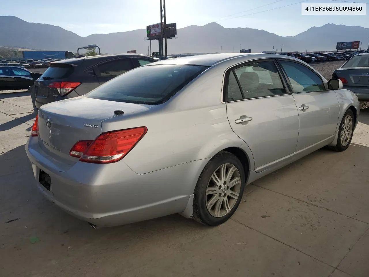 2006 Toyota Avalon Xl VIN: 4T1BK36B96U094860 Lot: 73197984