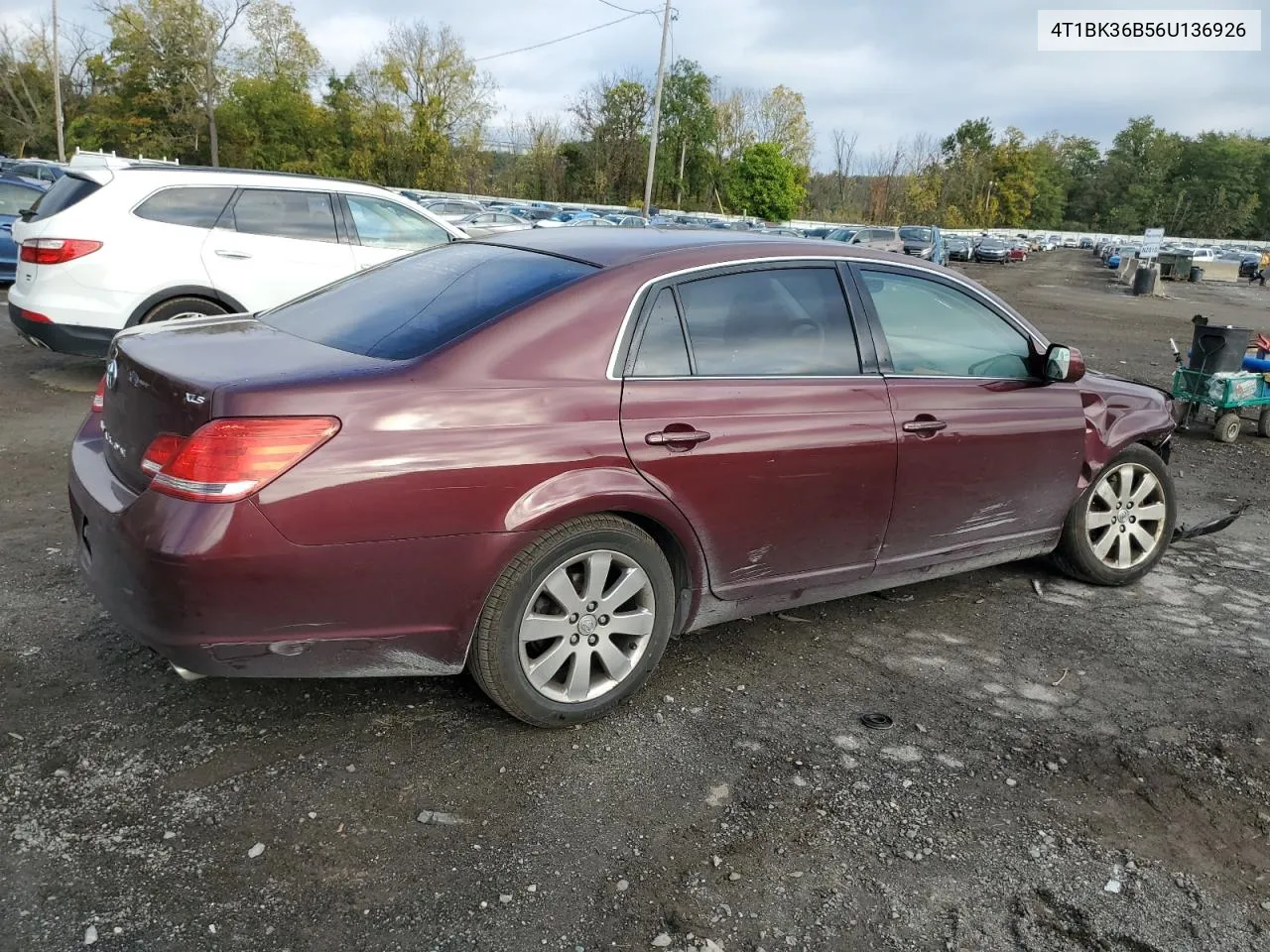 2006 Toyota Avalon Xl VIN: 4T1BK36B56U136926 Lot: 73952044