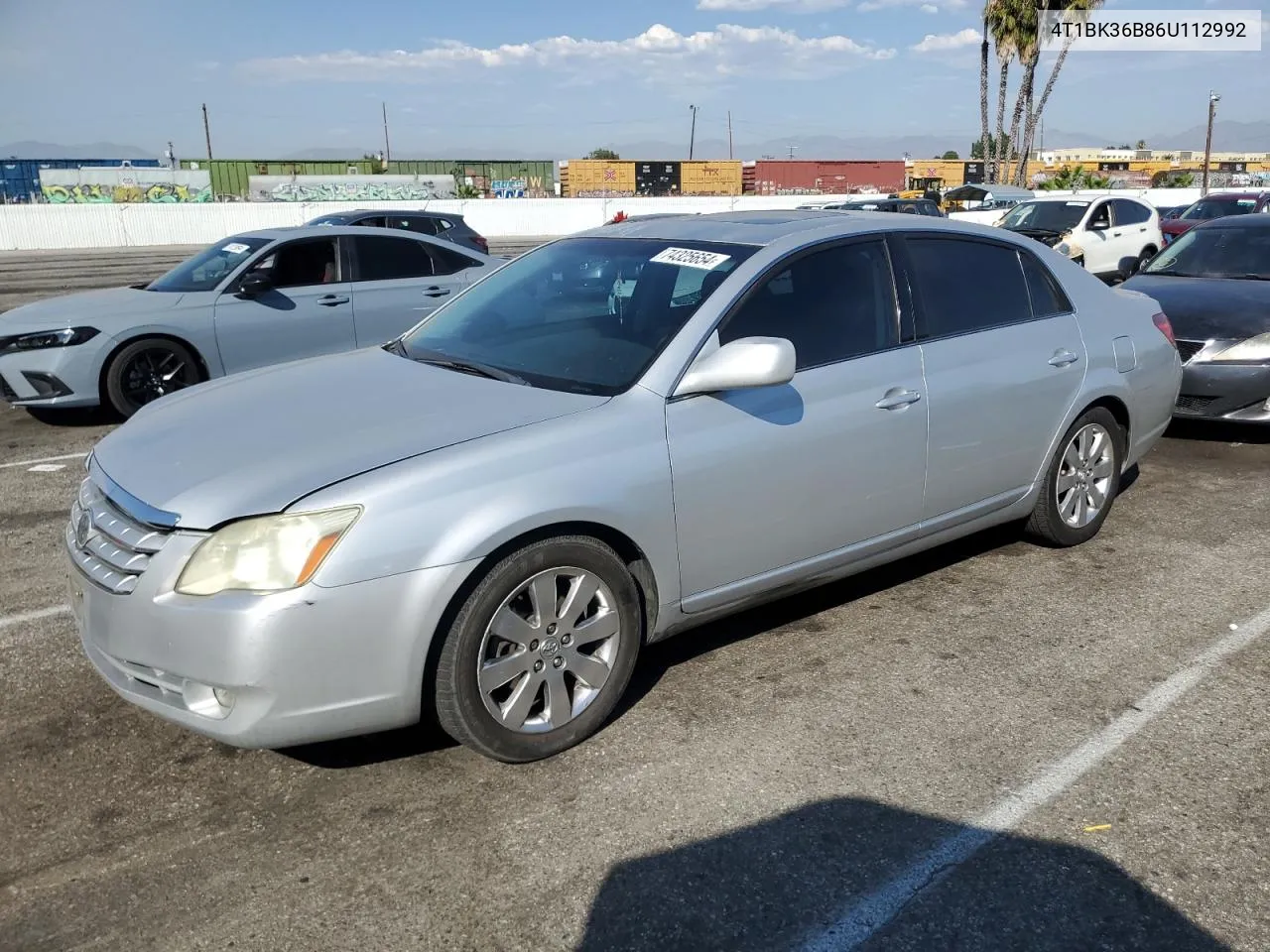 2006 Toyota Avalon Xl VIN: 4T1BK36B86U112992 Lot: 74325654