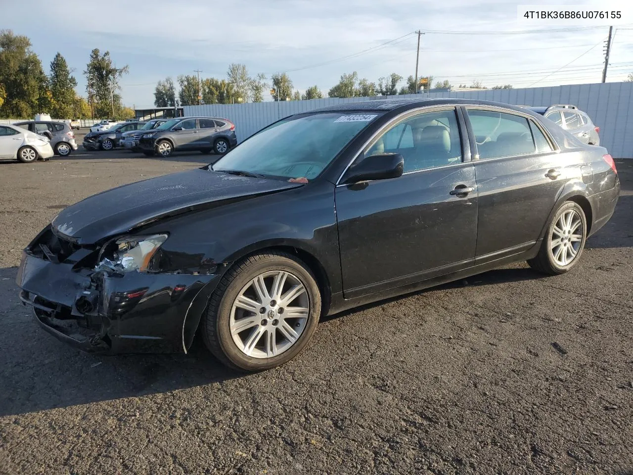 2006 Toyota Avalon Xl VIN: 4T1BK36B86U076155 Lot: 77432254