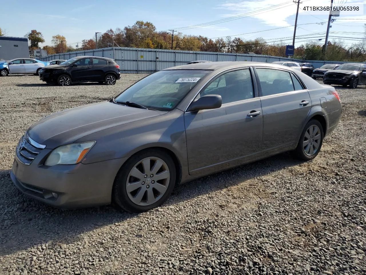 2006 Toyota Avalon Xl VIN: 4T1BK36B16U065398 Lot: 78075224