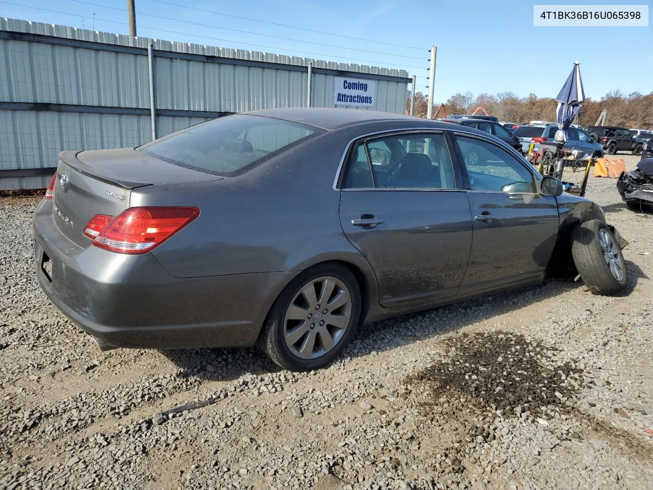 2006 Toyota Avalon Xl VIN: 4T1BK36B16U065398 Lot: 78075224