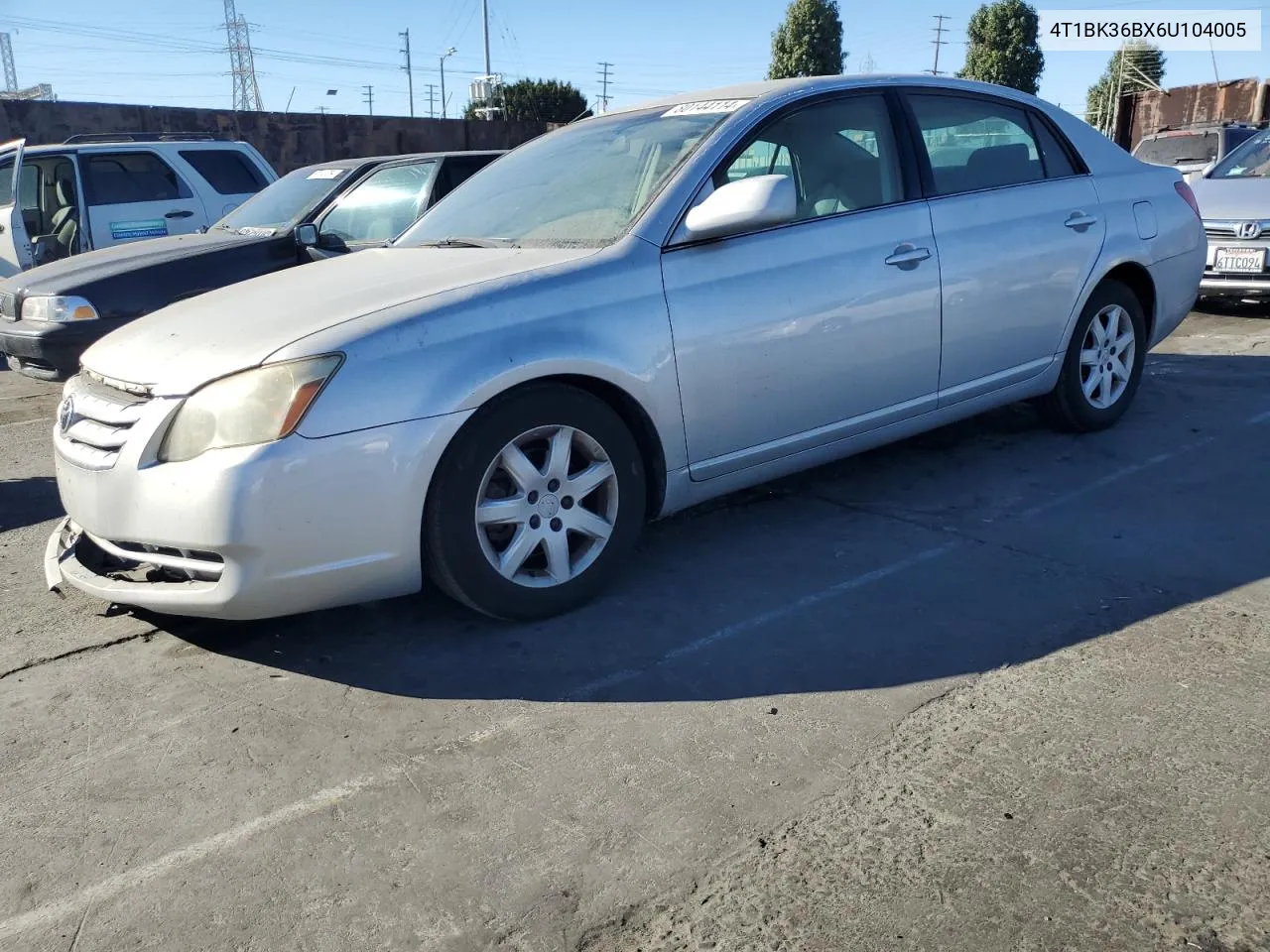 2006 Toyota Avalon Xl VIN: 4T1BK36BX6U104005 Lot: 80144114