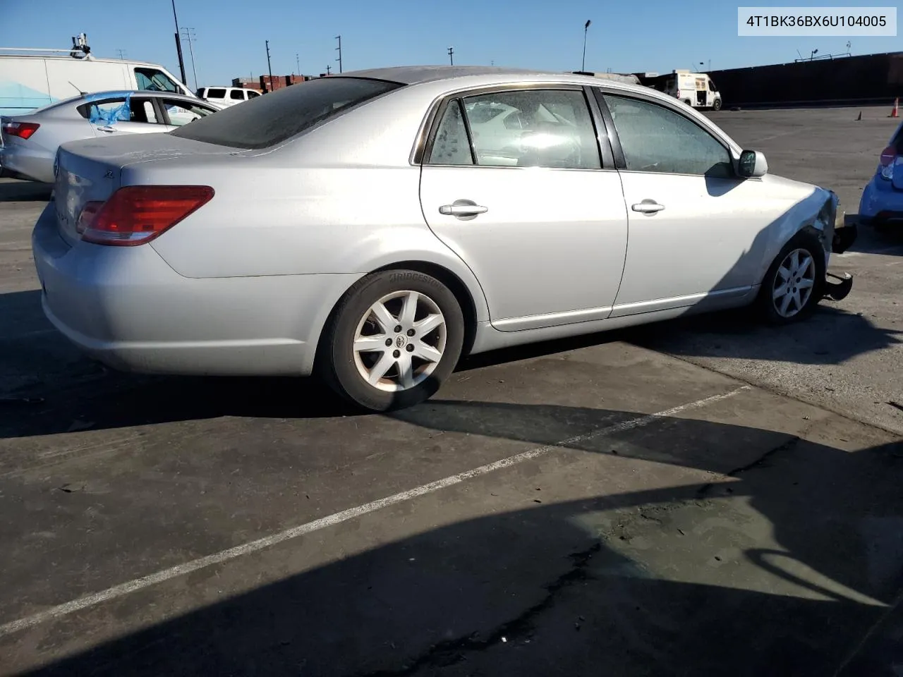 2006 Toyota Avalon Xl VIN: 4T1BK36BX6U104005 Lot: 80144114