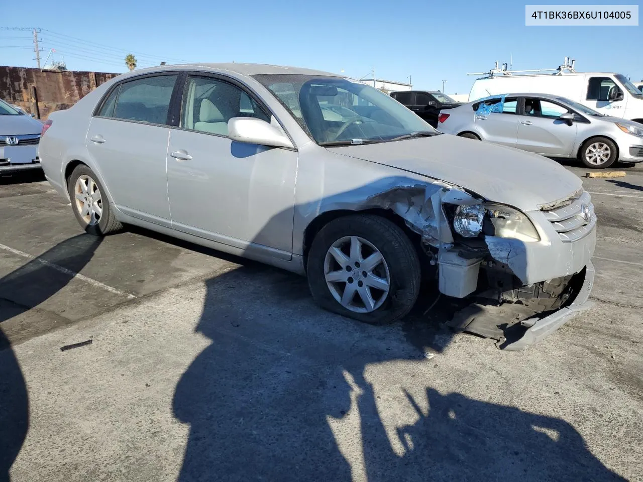 2006 Toyota Avalon Xl VIN: 4T1BK36BX6U104005 Lot: 80144114