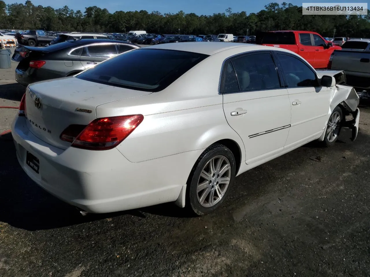 2006 Toyota Avalon Xl VIN: 4T1BK36B16U113434 Lot: 80331724