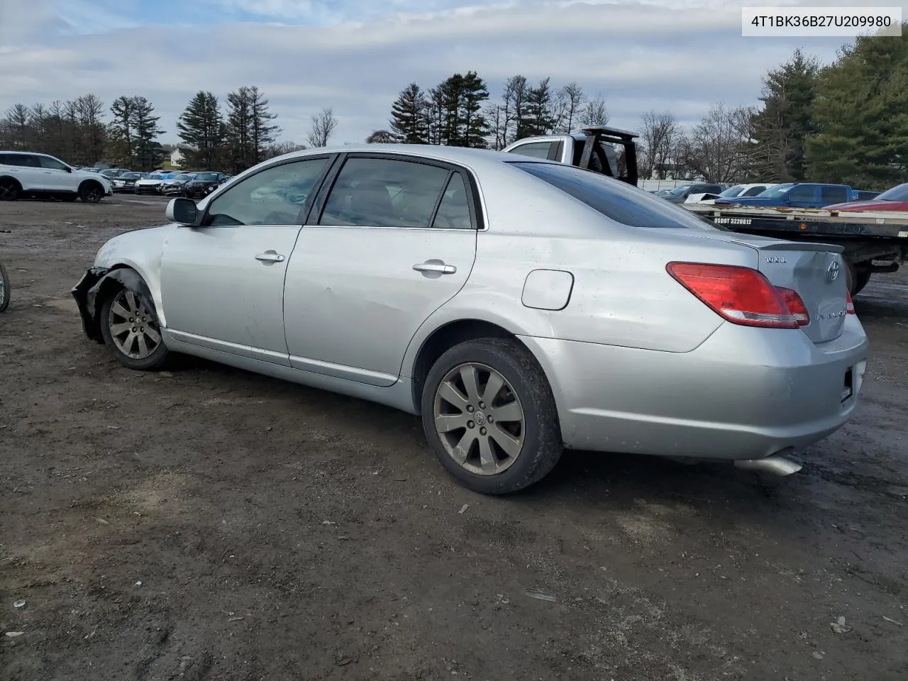 2007 Toyota Avalon Xl VIN: 4T1BK36B27U209980 Lot: 41112314