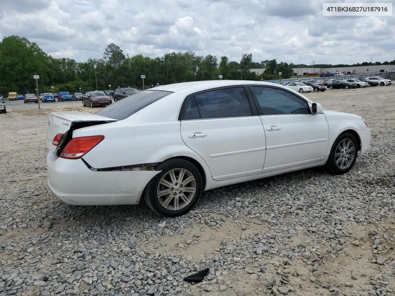 2007 Toyota Avalon Xl VIN: 4T1BK36B27U187916 Lot: 53452924