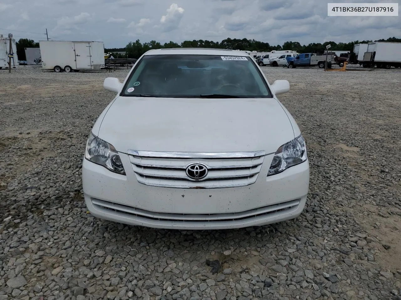 2007 Toyota Avalon Xl VIN: 4T1BK36B27U187916 Lot: 53452924