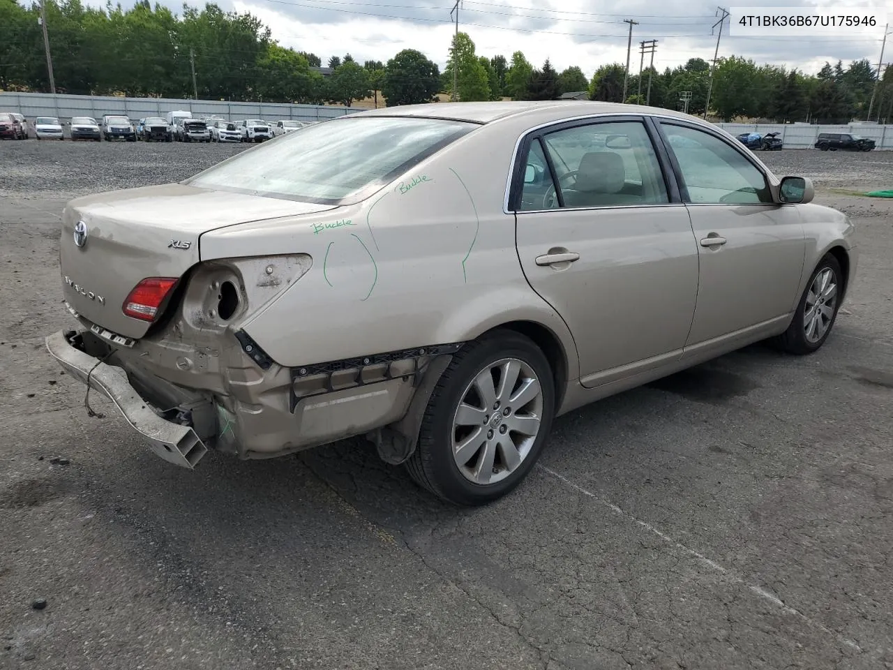 2007 Toyota Avalon Xl VIN: 4T1BK36B67U175946 Lot: 67594774