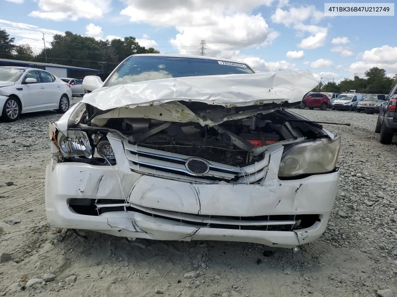 2007 Toyota Avalon Xl VIN: 4T1BK36B47U212749 Lot: 70558534