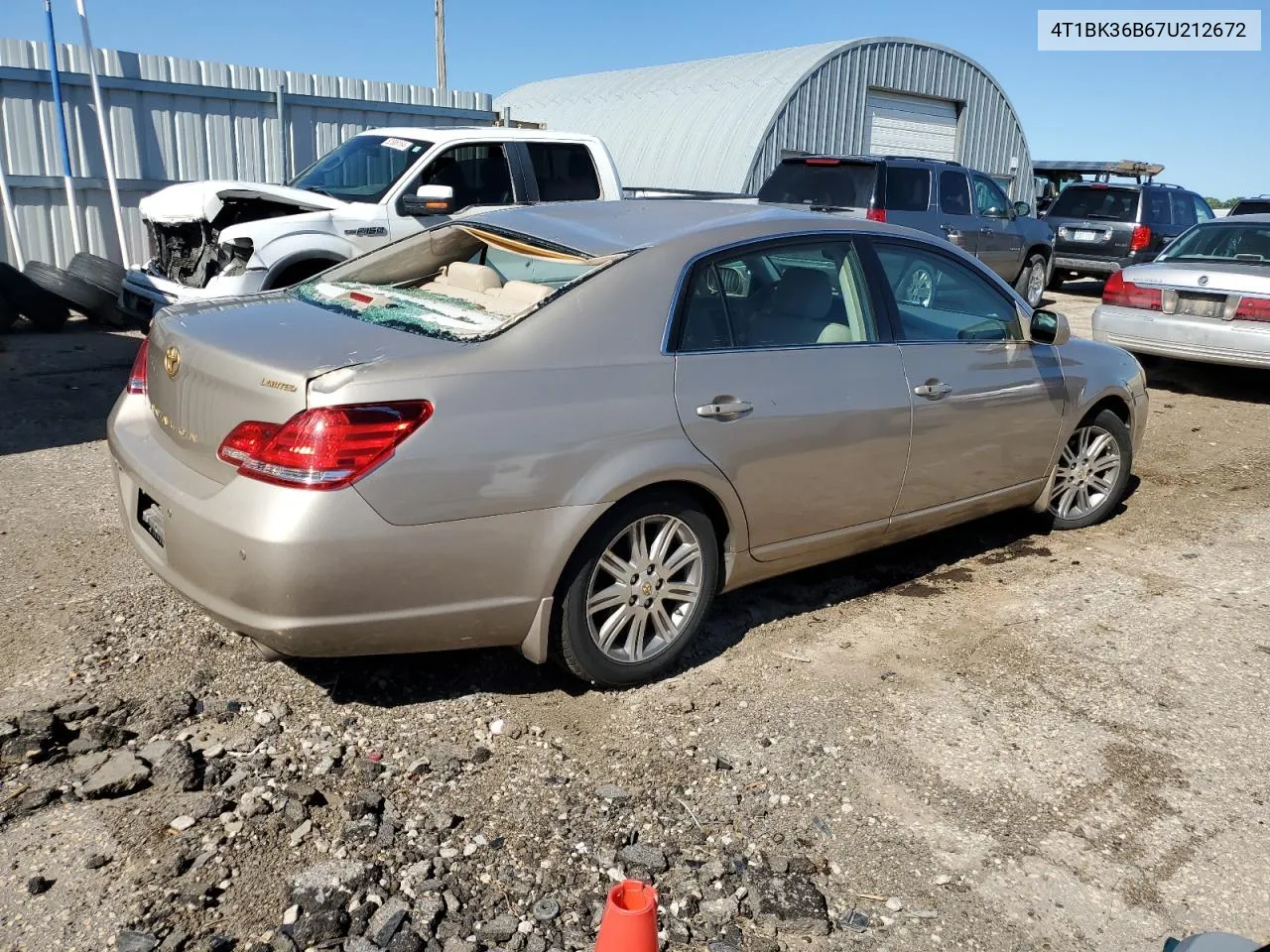 2007 Toyota Avalon Xl VIN: 4T1BK36B67U212672 Lot: 71968534