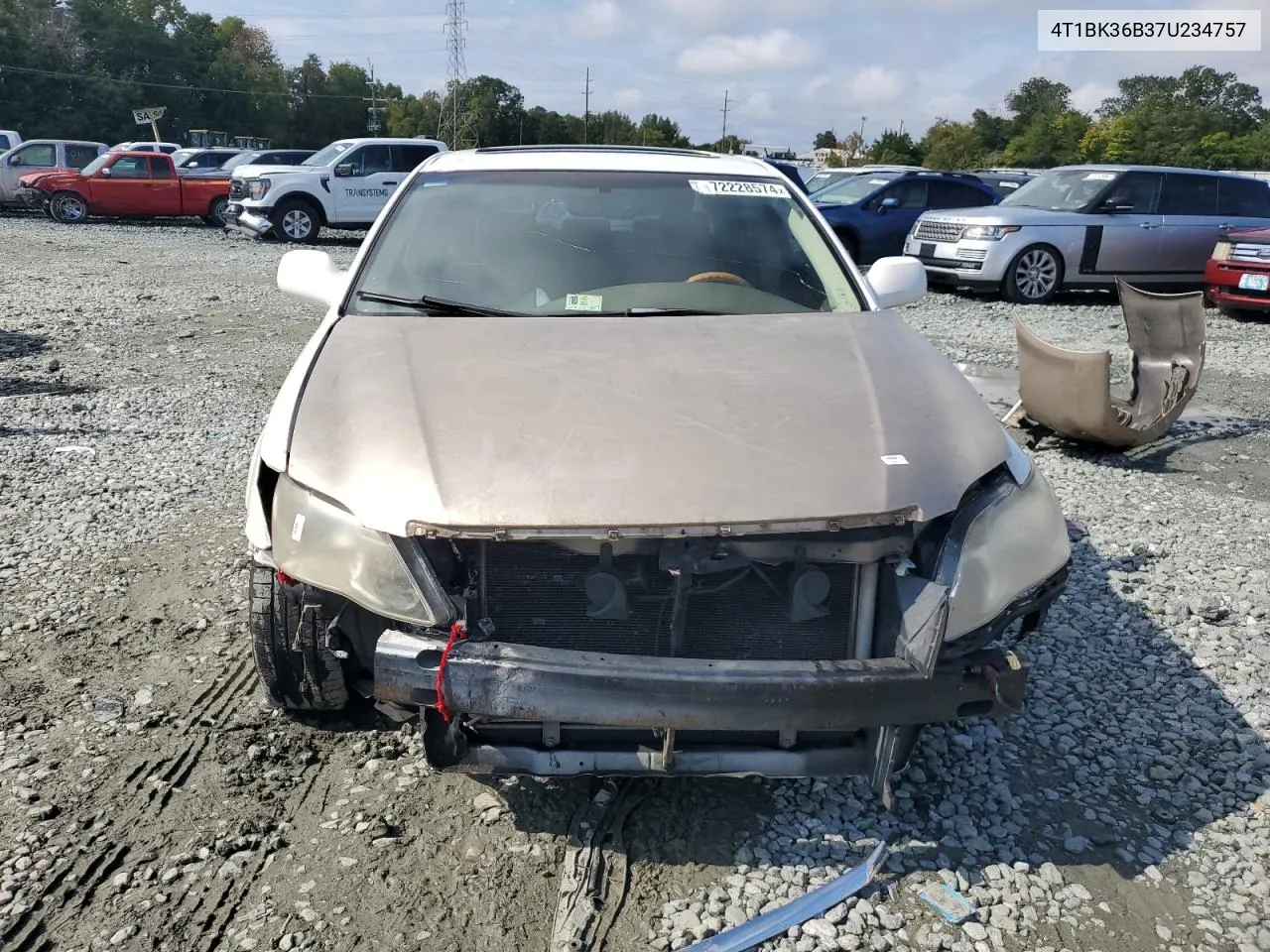 2007 Toyota Avalon Xl VIN: 4T1BK36B37U234757 Lot: 72228574