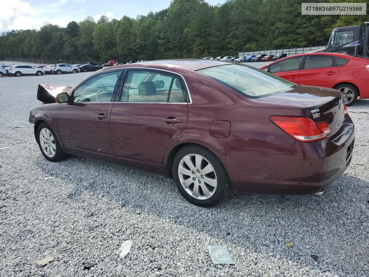 2007 Toyota Avalon Xl VIN: 4T1BK36B57U219368 Lot: 72372184