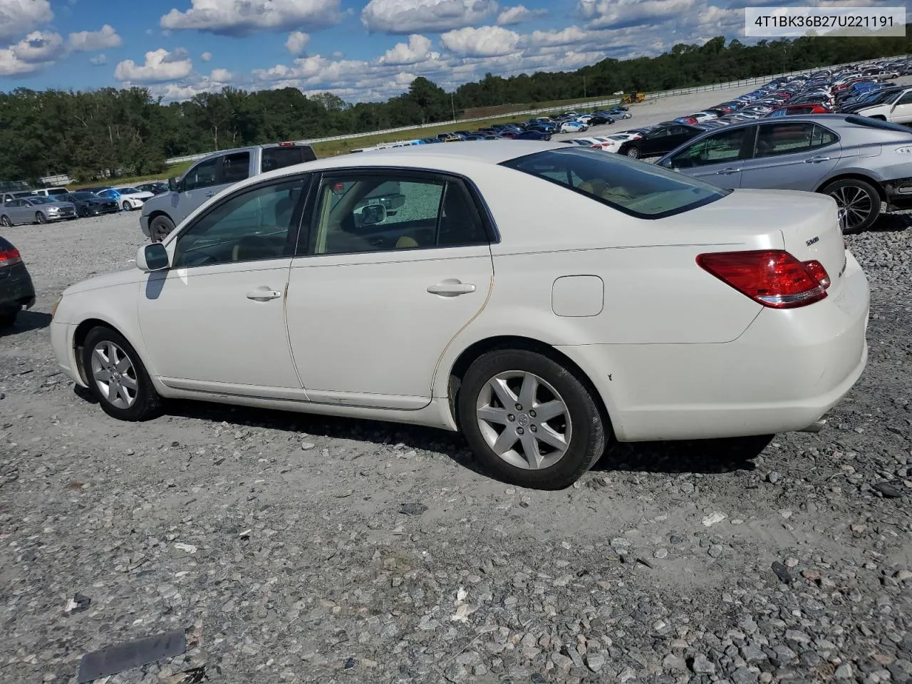 2007 Toyota Avalon Xl VIN: 4T1BK36B27U221191 Lot: 74025764