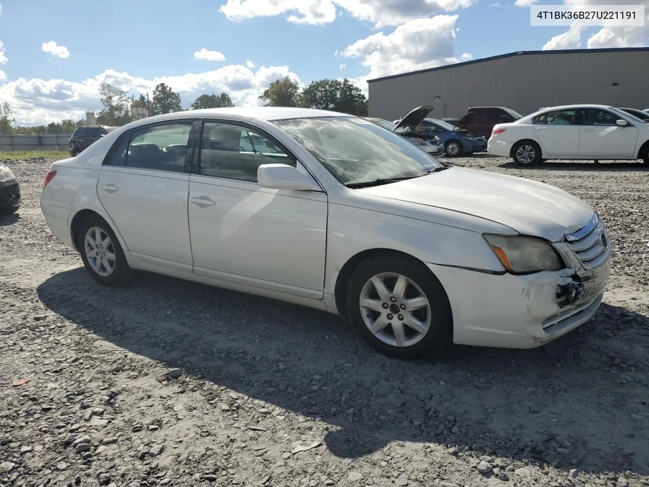 2007 Toyota Avalon Xl VIN: 4T1BK36B27U221191 Lot: 74025764