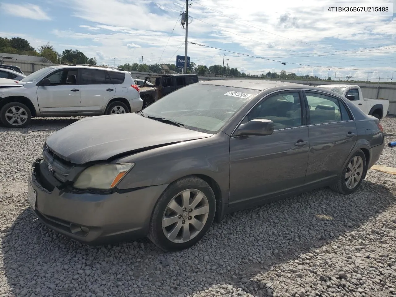 2007 Toyota Avalon Xl VIN: 4T1BK36B67U215488 Lot: 74275284