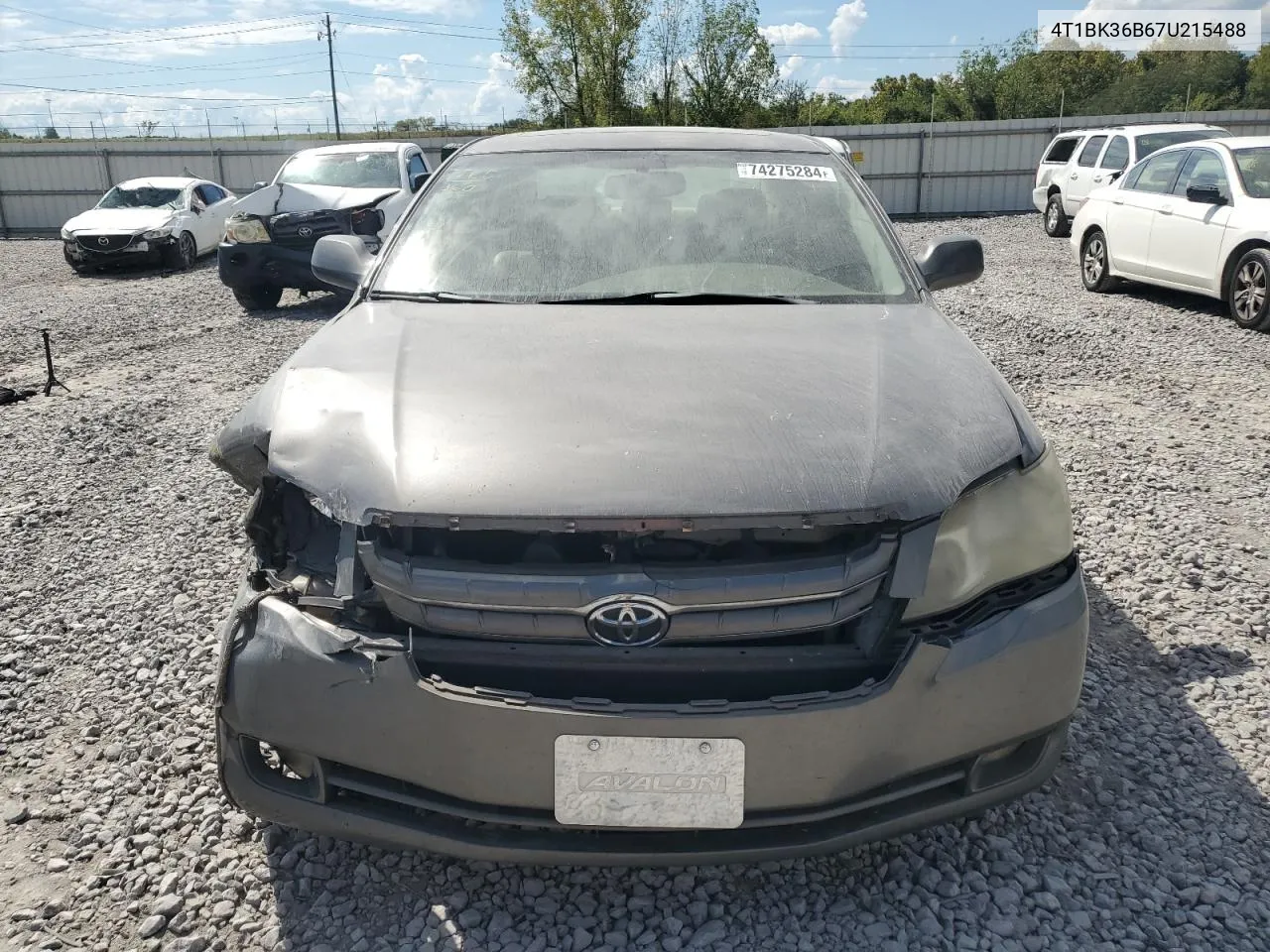 2007 Toyota Avalon Xl VIN: 4T1BK36B67U215488 Lot: 74275284