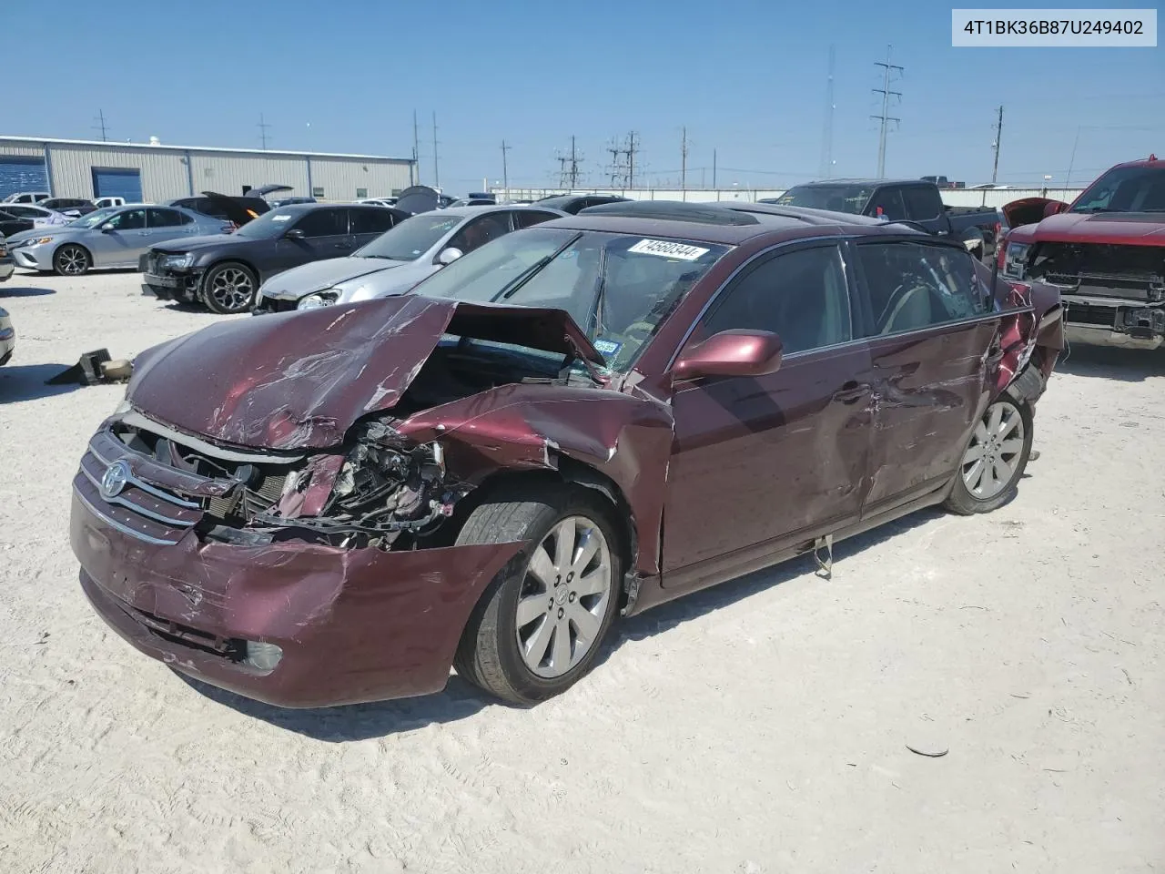 2007 Toyota Avalon Xl VIN: 4T1BK36B87U249402 Lot: 74560344