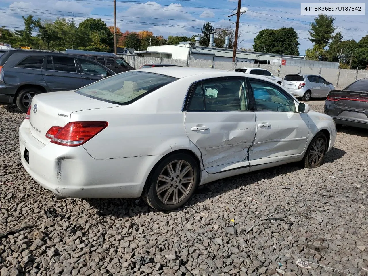 2007 Toyota Avalon Xl VIN: 4T1BK36B97U187542 Lot: 74796744