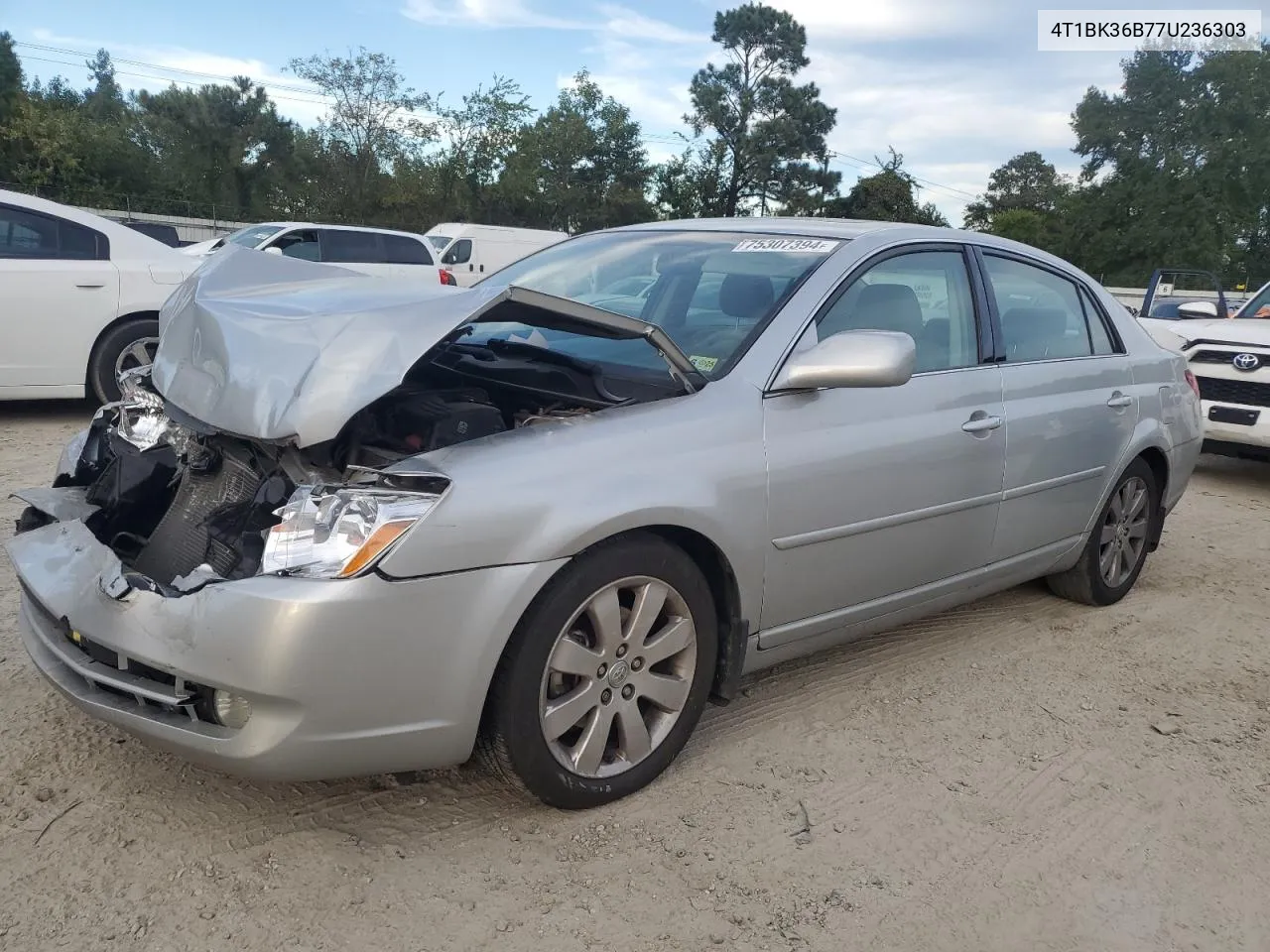 2007 Toyota Avalon Xl VIN: 4T1BK36B77U236303 Lot: 75307394