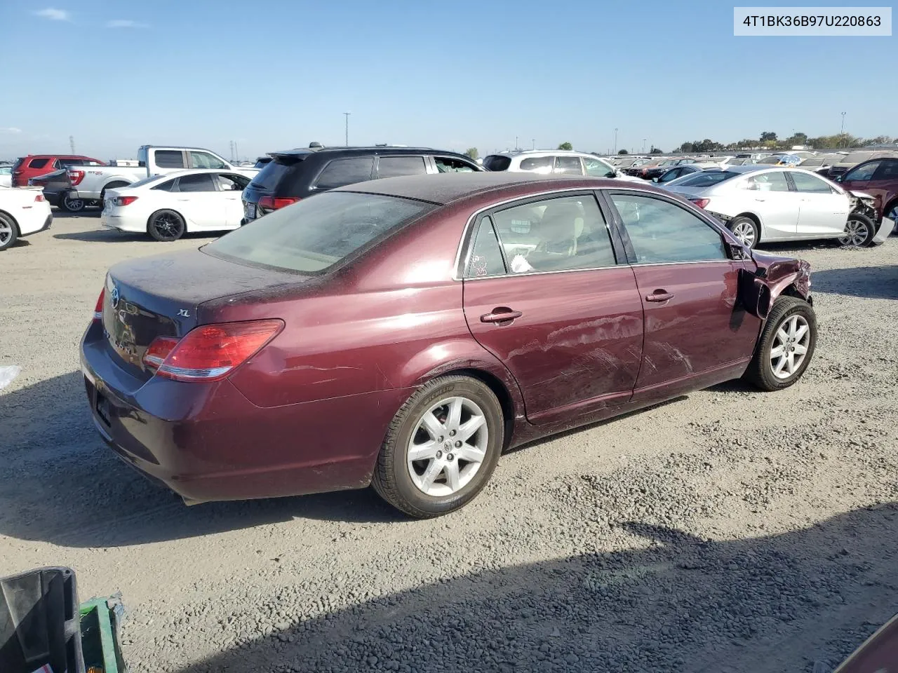 2007 Toyota Avalon Xl VIN: 4T1BK36B97U220863 Lot: 75350064