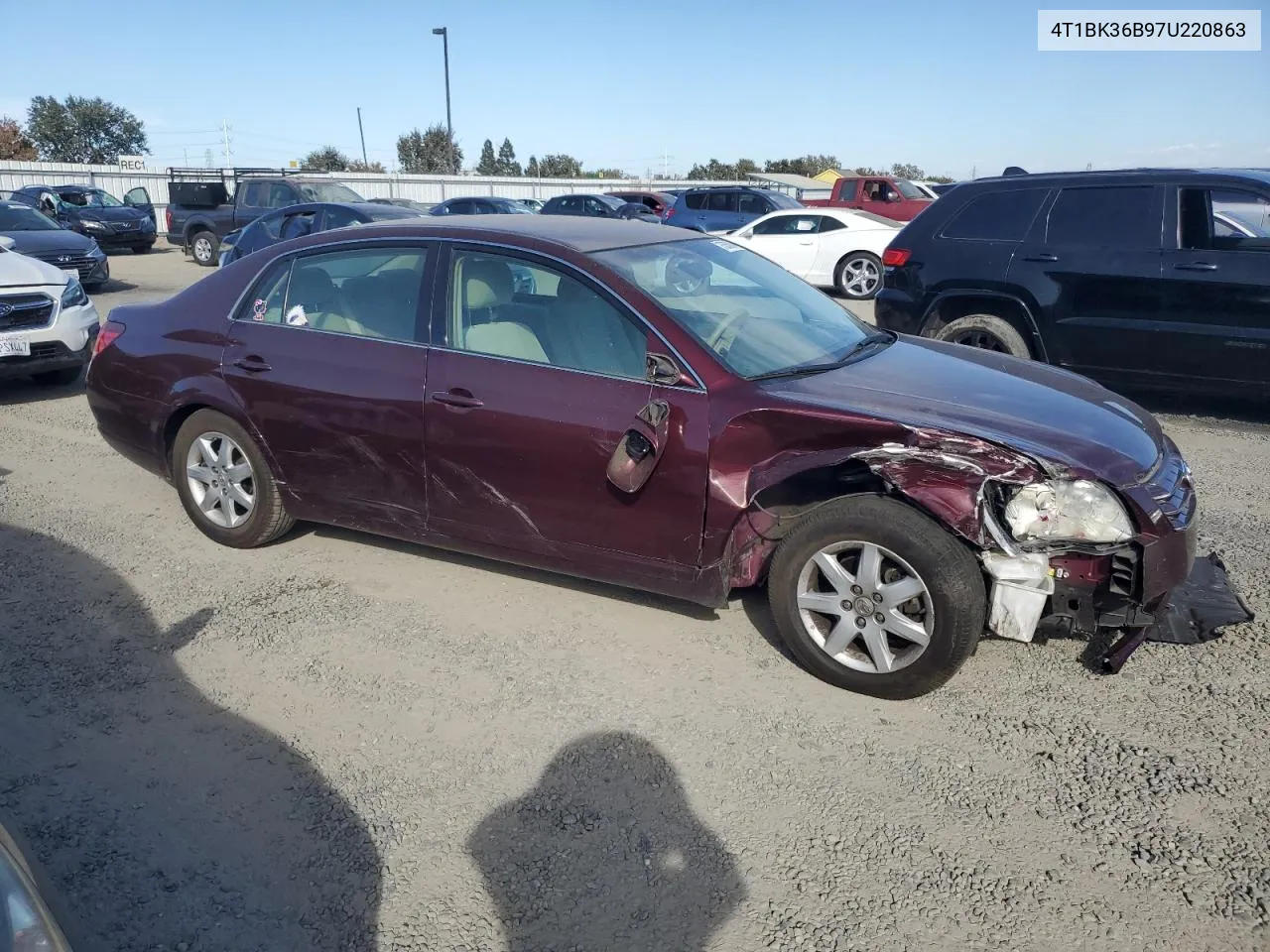 2007 Toyota Avalon Xl VIN: 4T1BK36B97U220863 Lot: 75350064